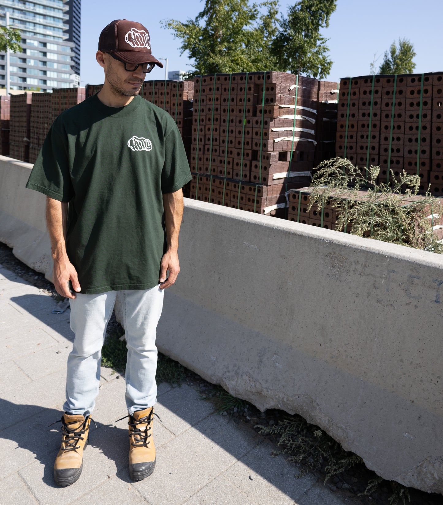 Carpenter Bear Moss T-Shirt
