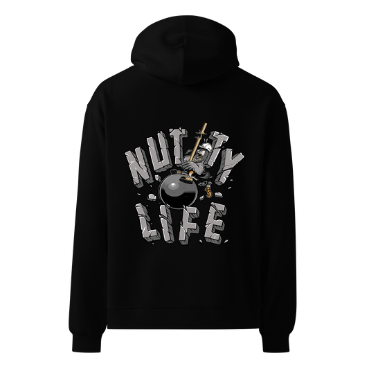 Nutty Wrecking Ball Black Midweight Pullover Hoodie