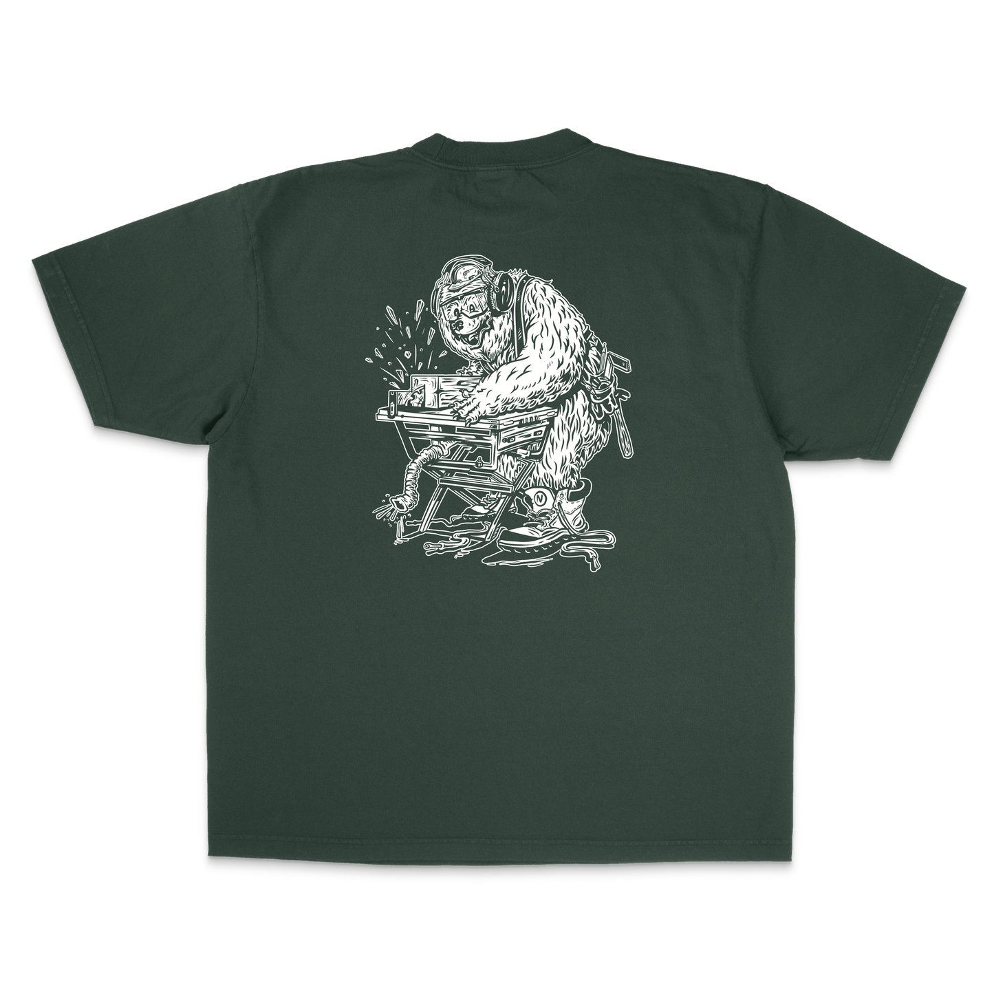 Carpenter Bear Moss T-Shirt
