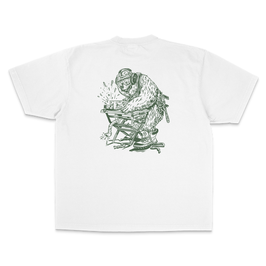 Carpenter Bear White T-Shirt