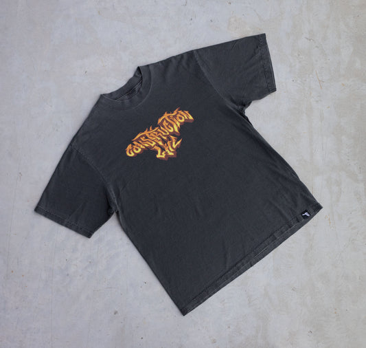 Construction Life Shadow Black T-Shirt