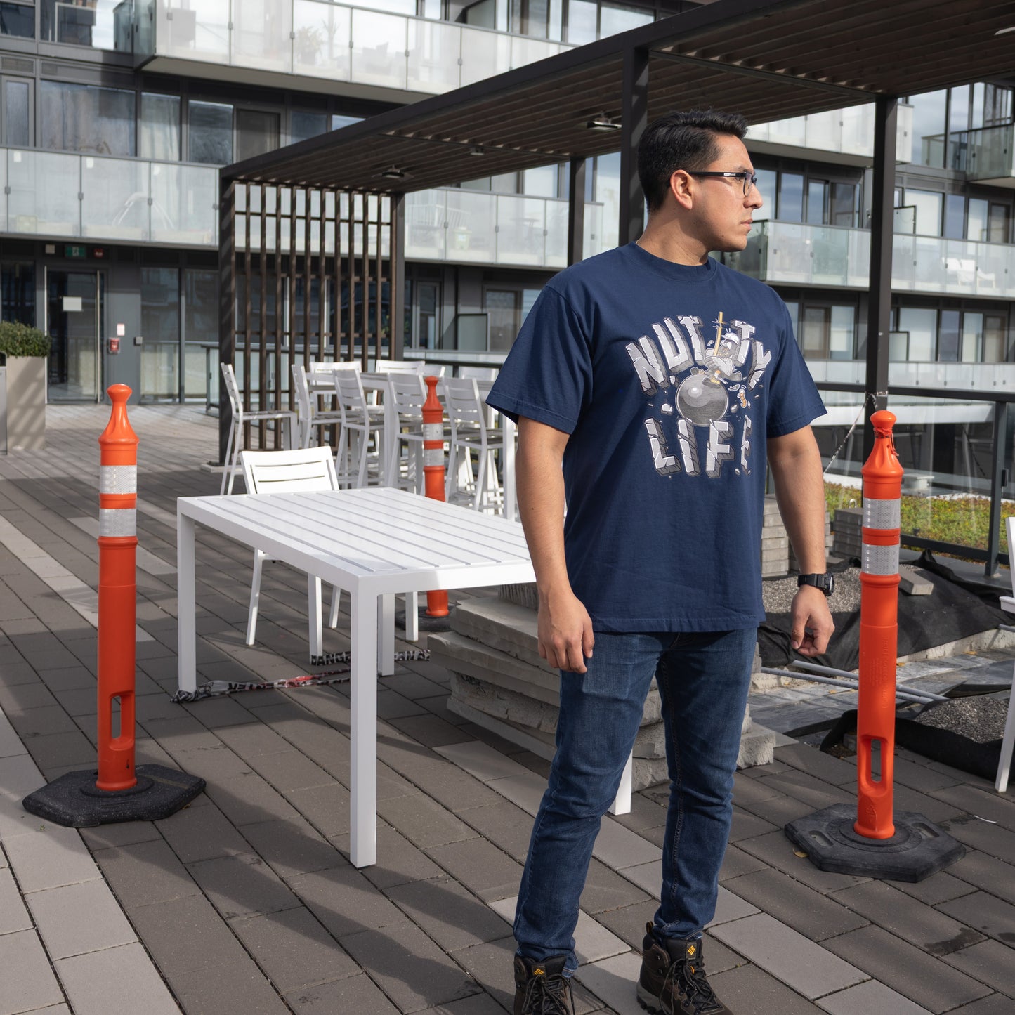 Nutty Wrecking Ball Navy T-Shirt