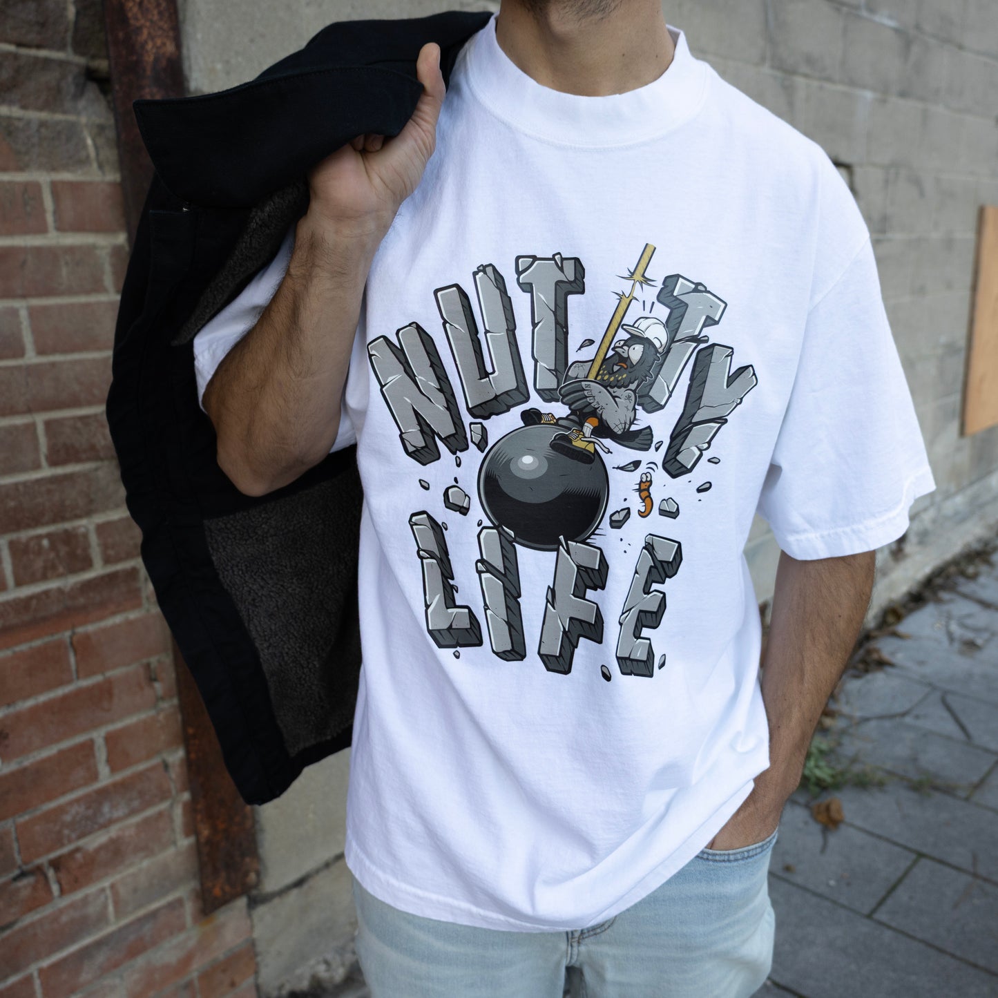 Nutty Wrecking Ball White T-Shirt