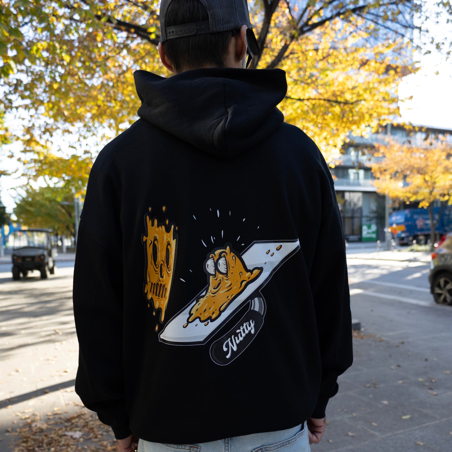 Dead Plaster Black Midweight Pullover Hoodie