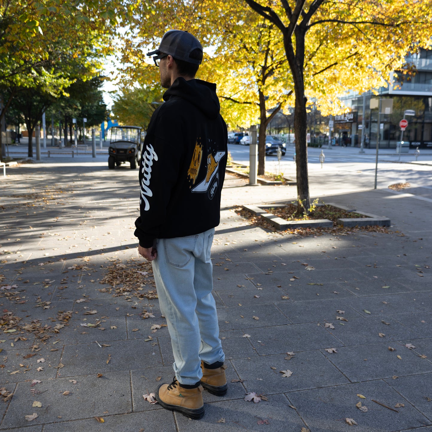 Dead Plaster Black Midweight Pullover Hoodie