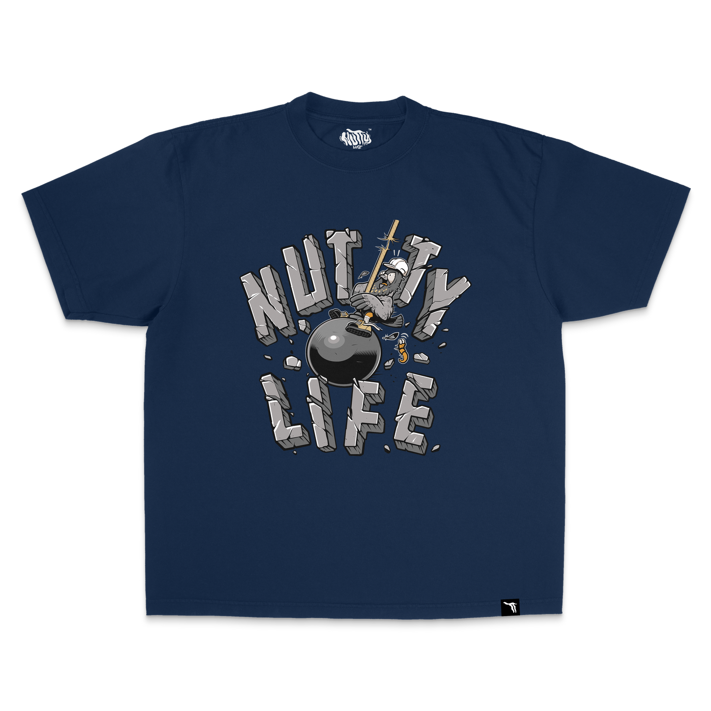 Nutty Wrecking Ball Navy T-Shirt
