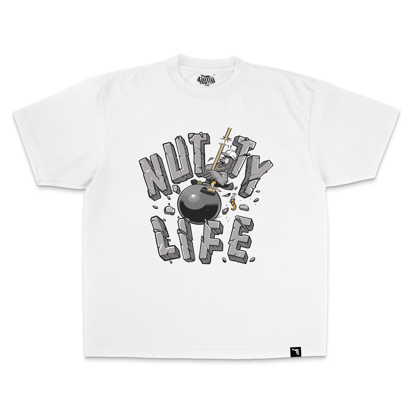 Nutty Wrecking Ball White T-Shirt